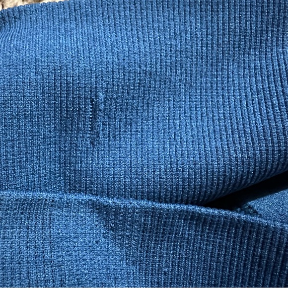 Lululemon Ebb To Street Seamless Compression Tights Blue Sz 4 Heathered Poseidon - Picture 6 of 7